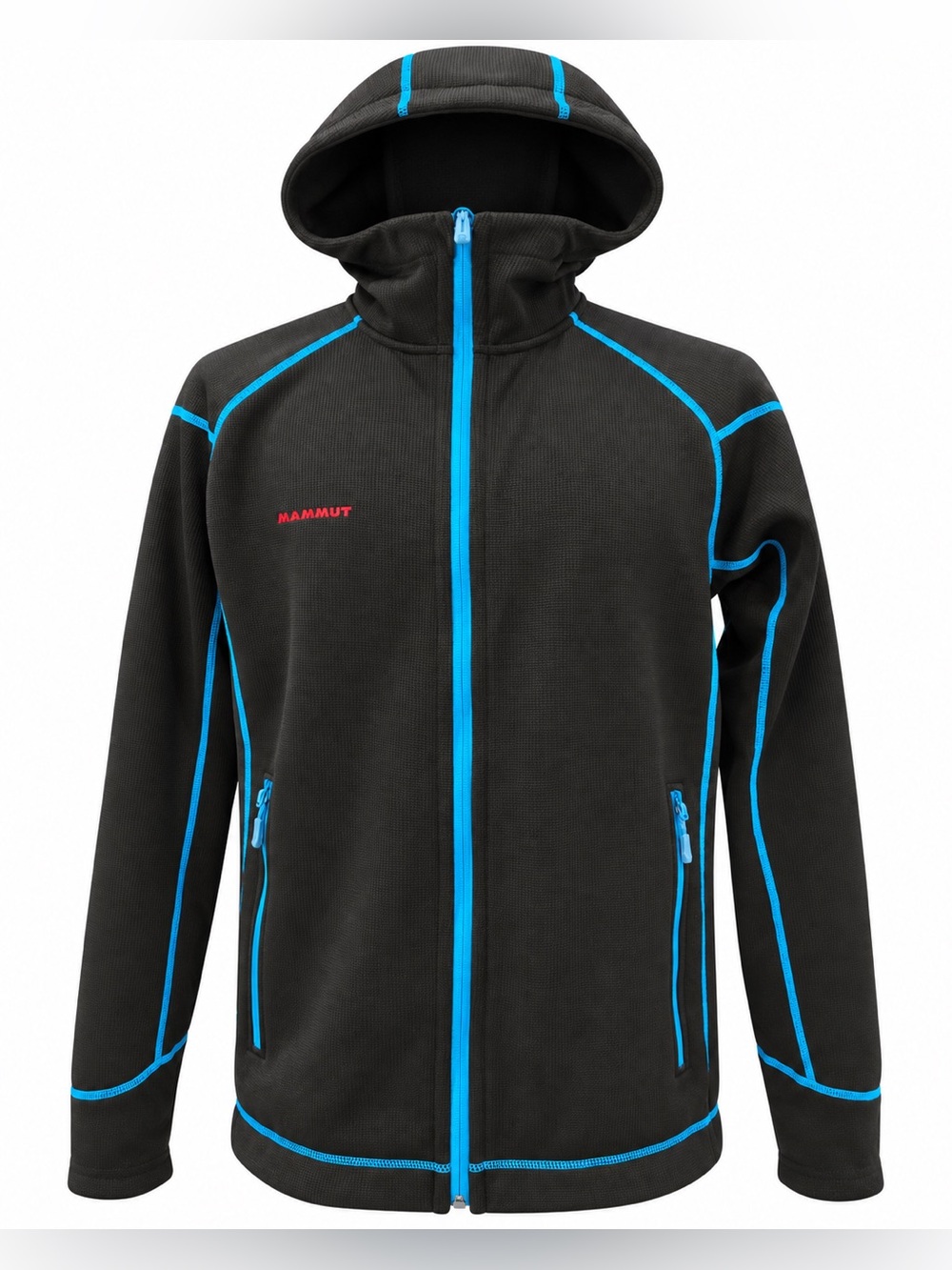 Mammut Black & Blue Hooded Technical Jacket – Men’s XL